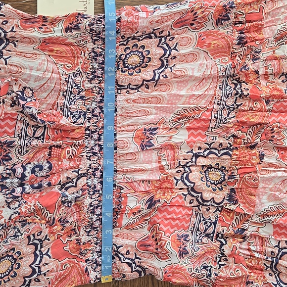 Nurture By Westbound Floral Boho Ruffled Tiered Dress, NWT, Large - Picture 11 of 13